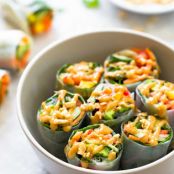 Thai Summer Rolls with Peanut Sauce